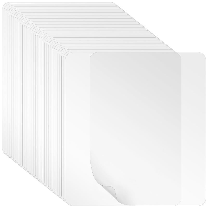 Fasmov 36 Pack Clear Plastic Placemats, Plastic Placemats Table Mats Heat Resistant Placemats Dining Mats, Table Protector for Dining Room Table, Kitchen Counter, Office Desk, 15.7 x 11.8 Inch - Image 1
